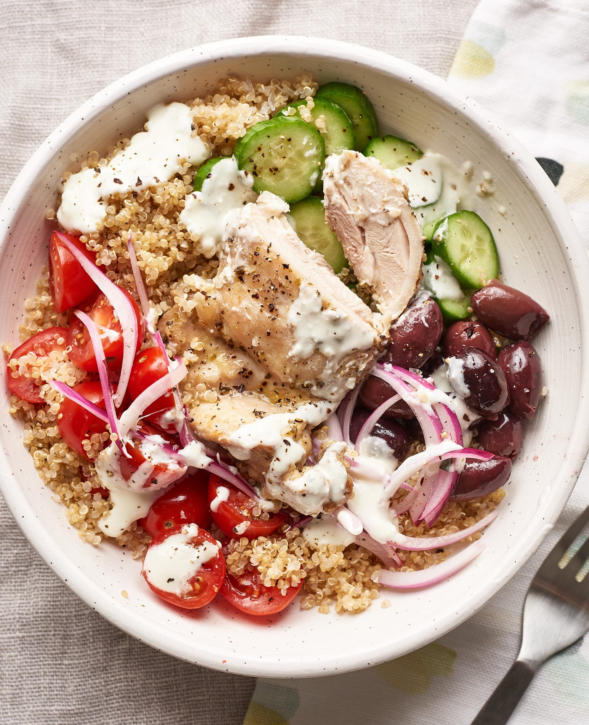 Greek Chicken Grain Bowl Recipe