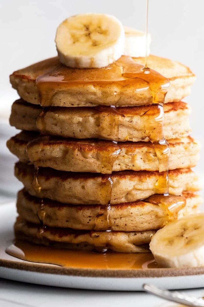 Fluffy Banana Pancakes