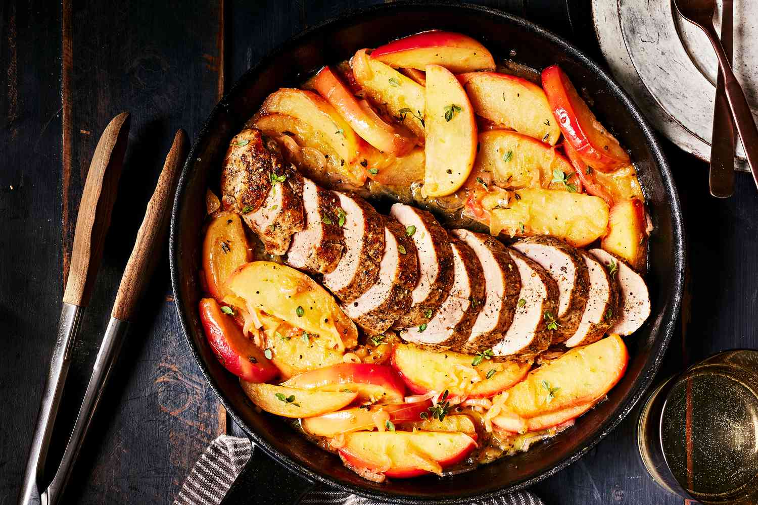 One-Pan Roasted Pork Tenderloin and Apples Recipe