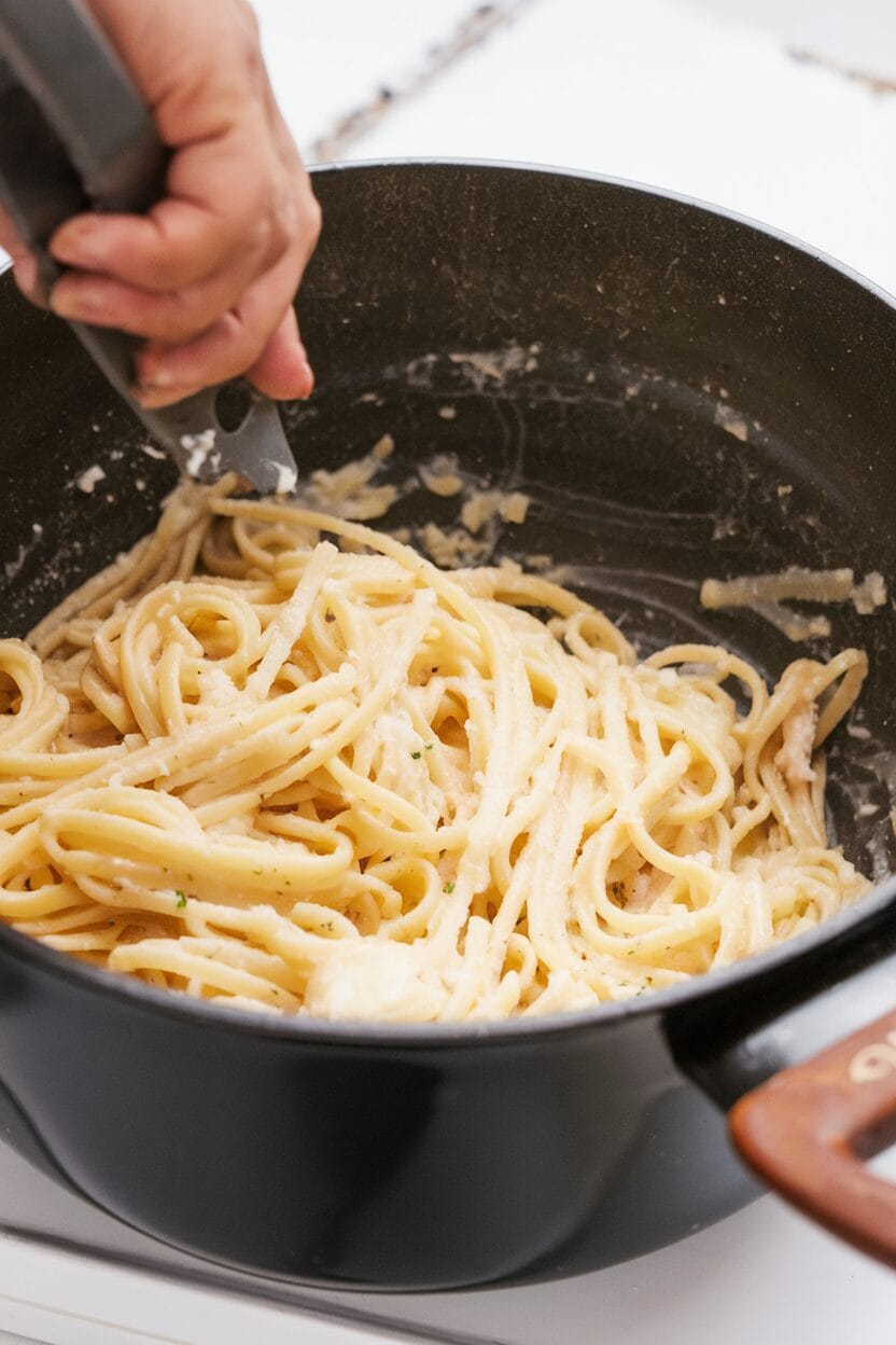 Parmesan Garlic Linguine Pasta