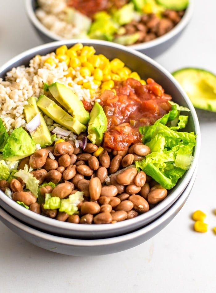 Mixed Bean and Brown Rice Bowl Recipe