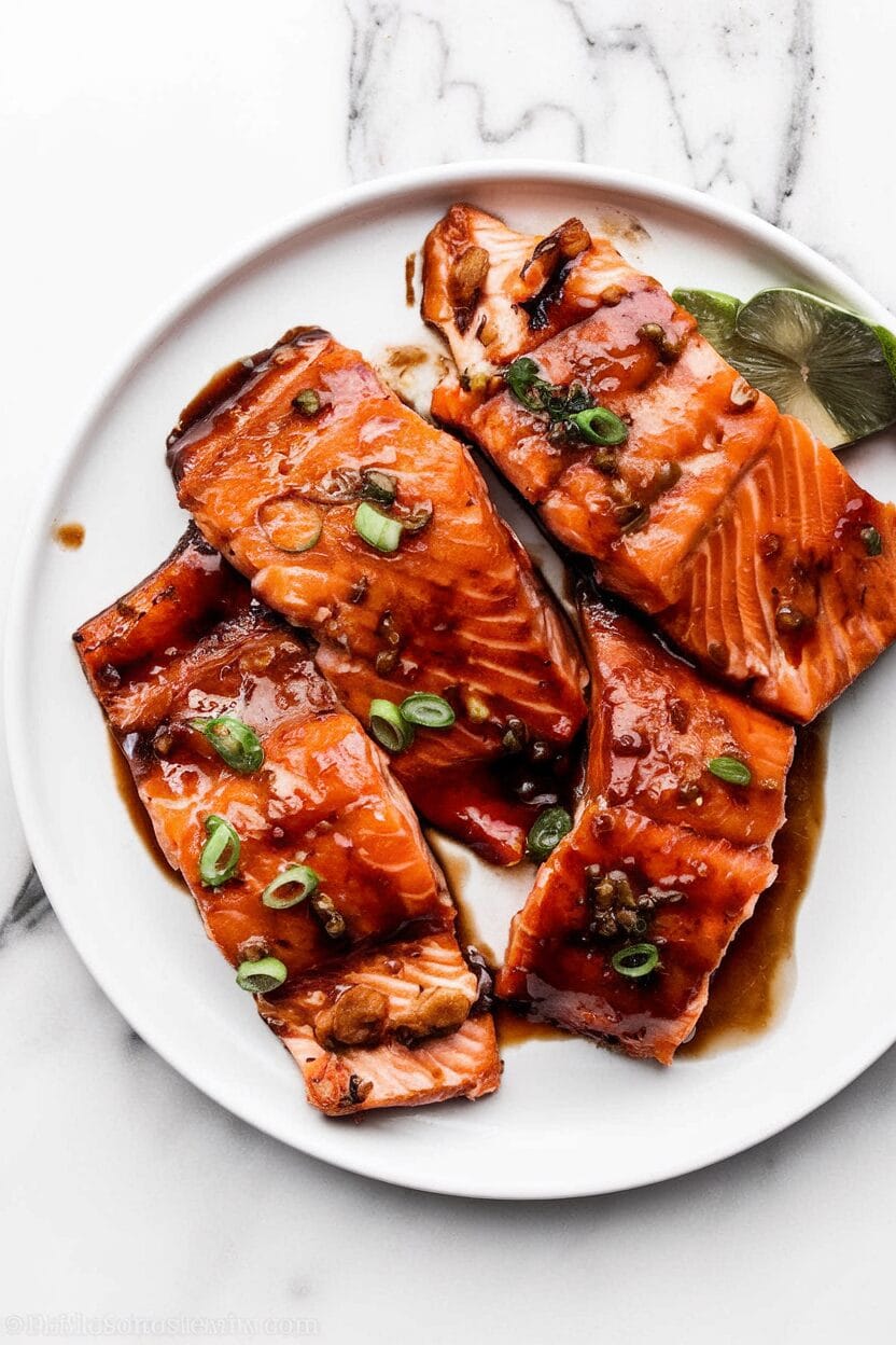 Honey Garlic Glazed Salmon