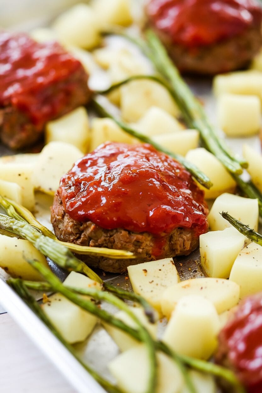 Sheet Pan BBQ Meatloaf