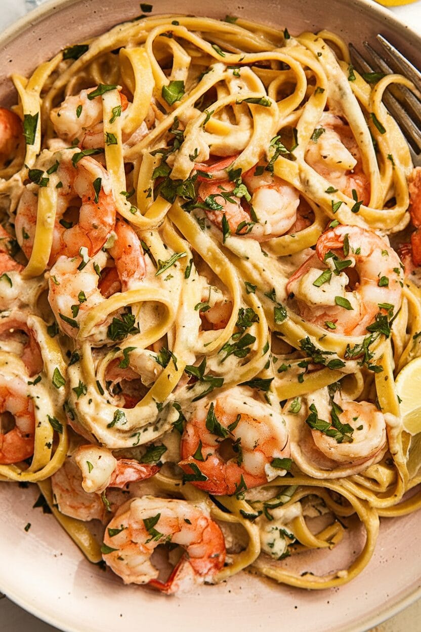 Shrimp Scampi Alfredo