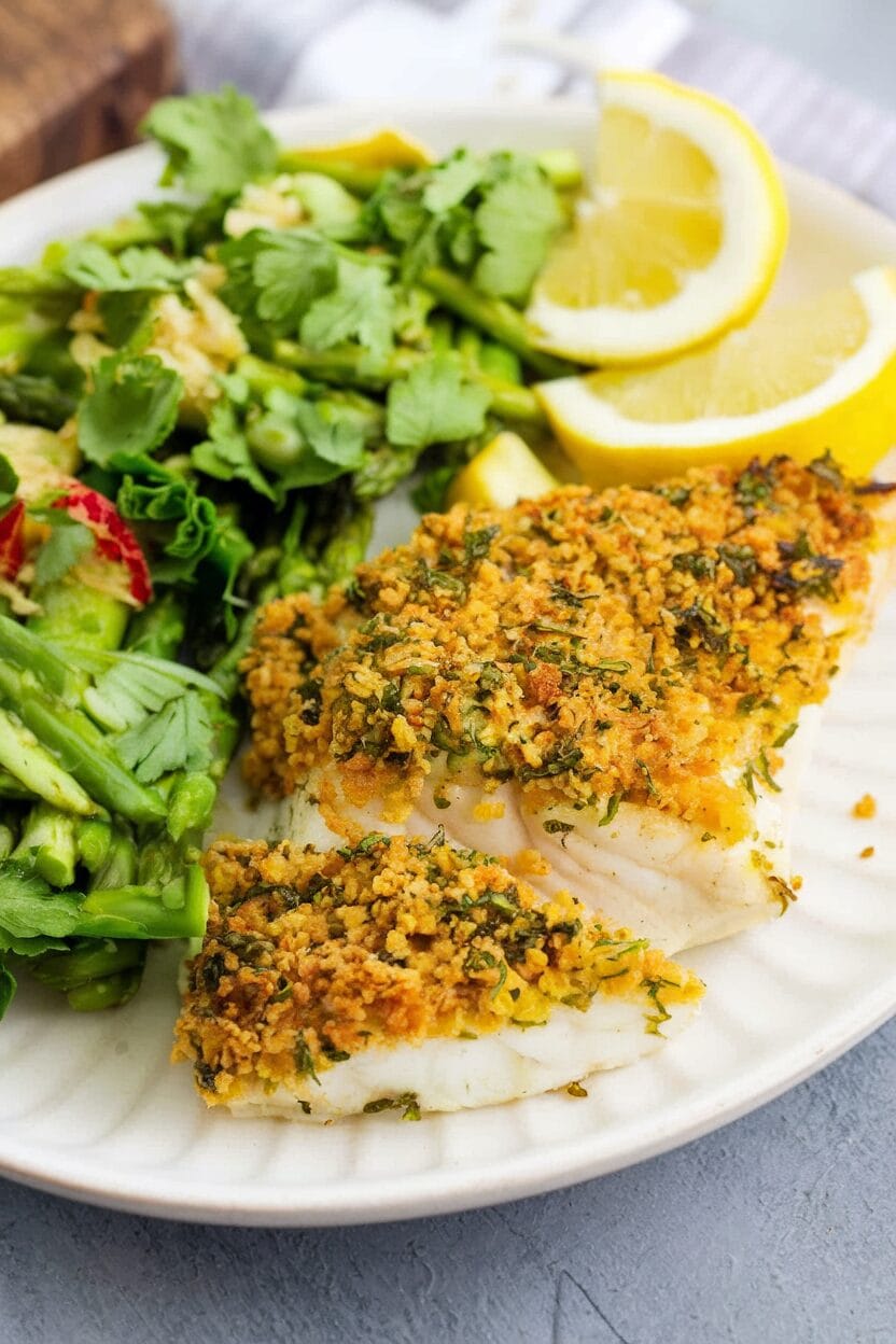 Herb-Crusted Cod Fillet Recipe