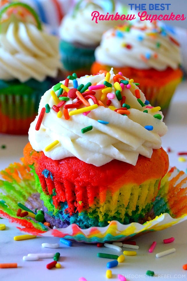 Rainbow Cupcakes Recipe