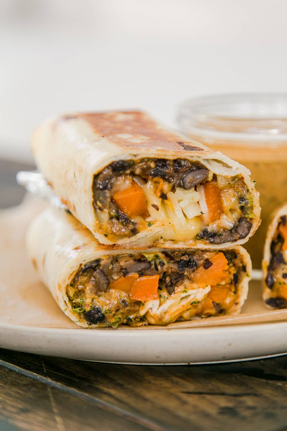Black Bean and Sweet Potato Burrito