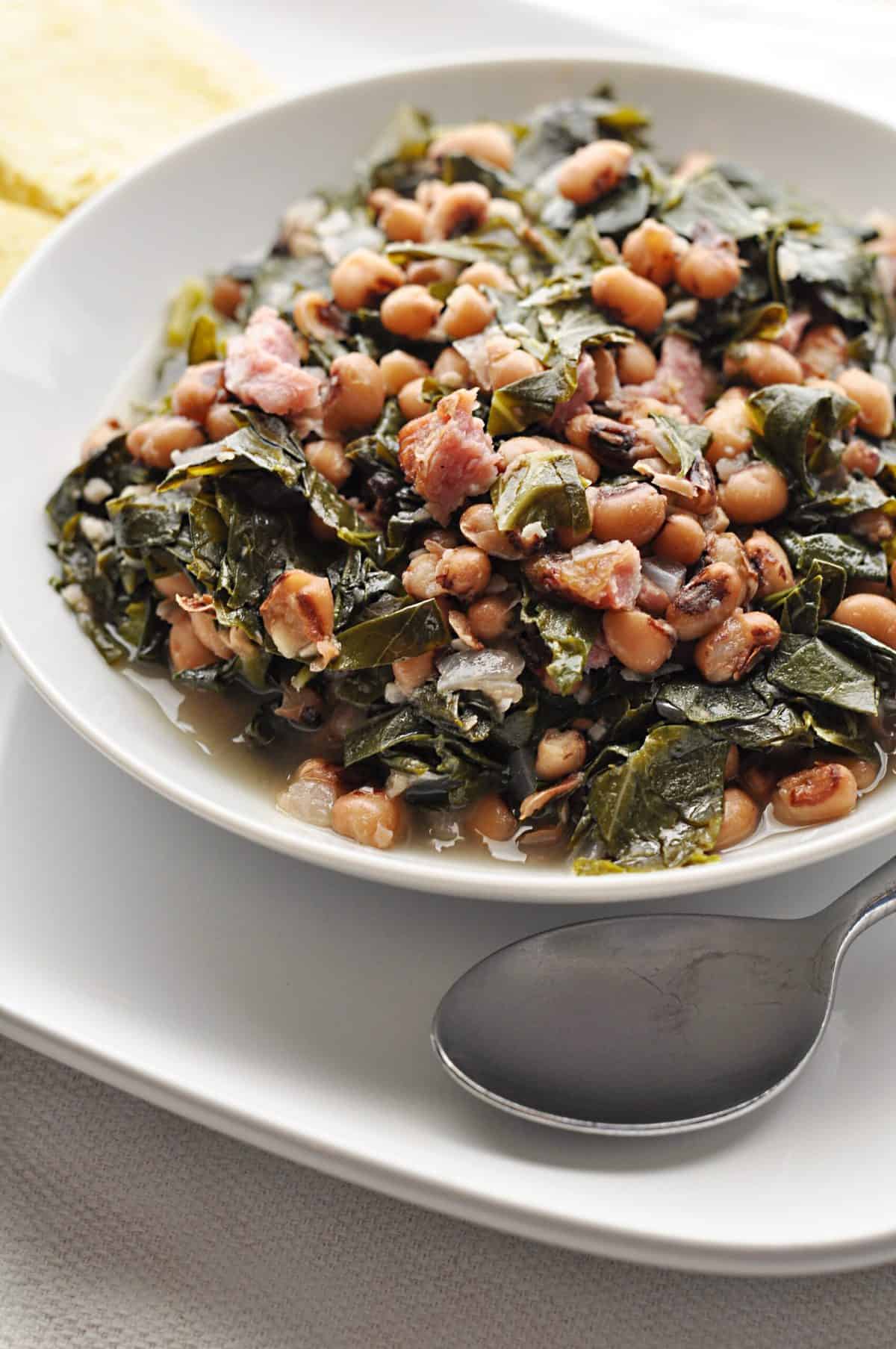 Collard Greens with Black-Eyed Peas