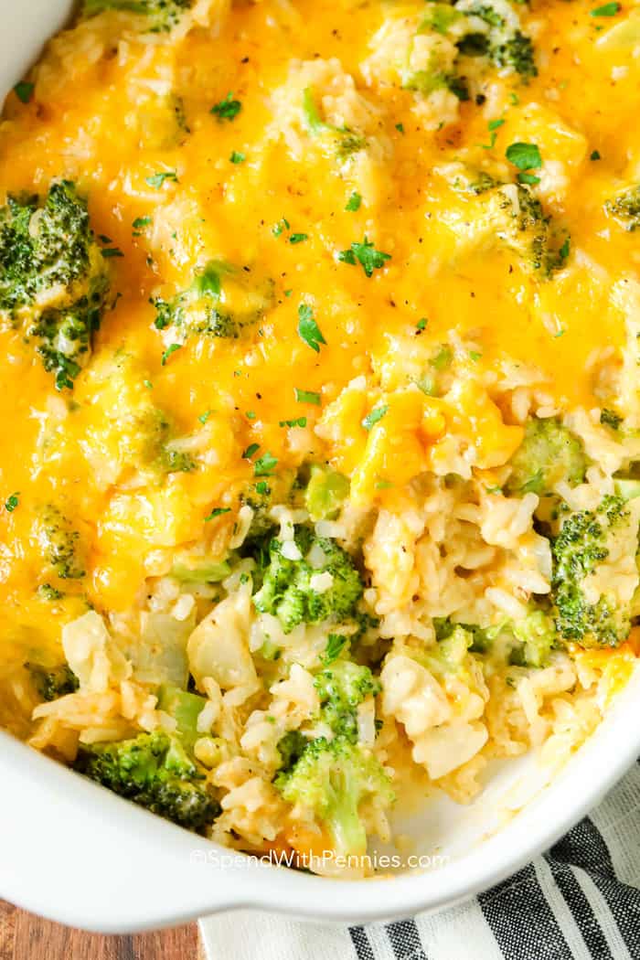Cheesy Broccoli Rice Casserole Recipe