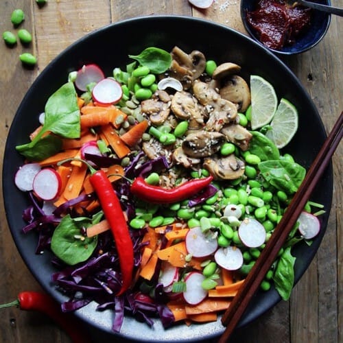 Edamame and Brown Rice Bowl