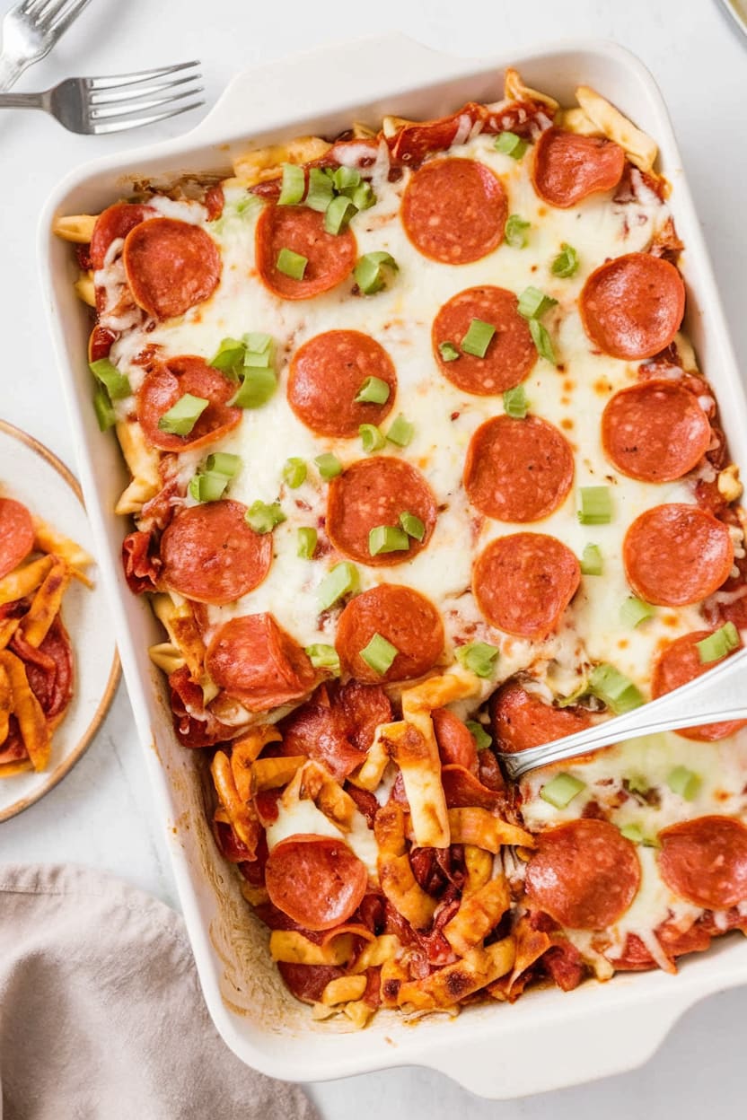 Pepperoni Pizza Casserole