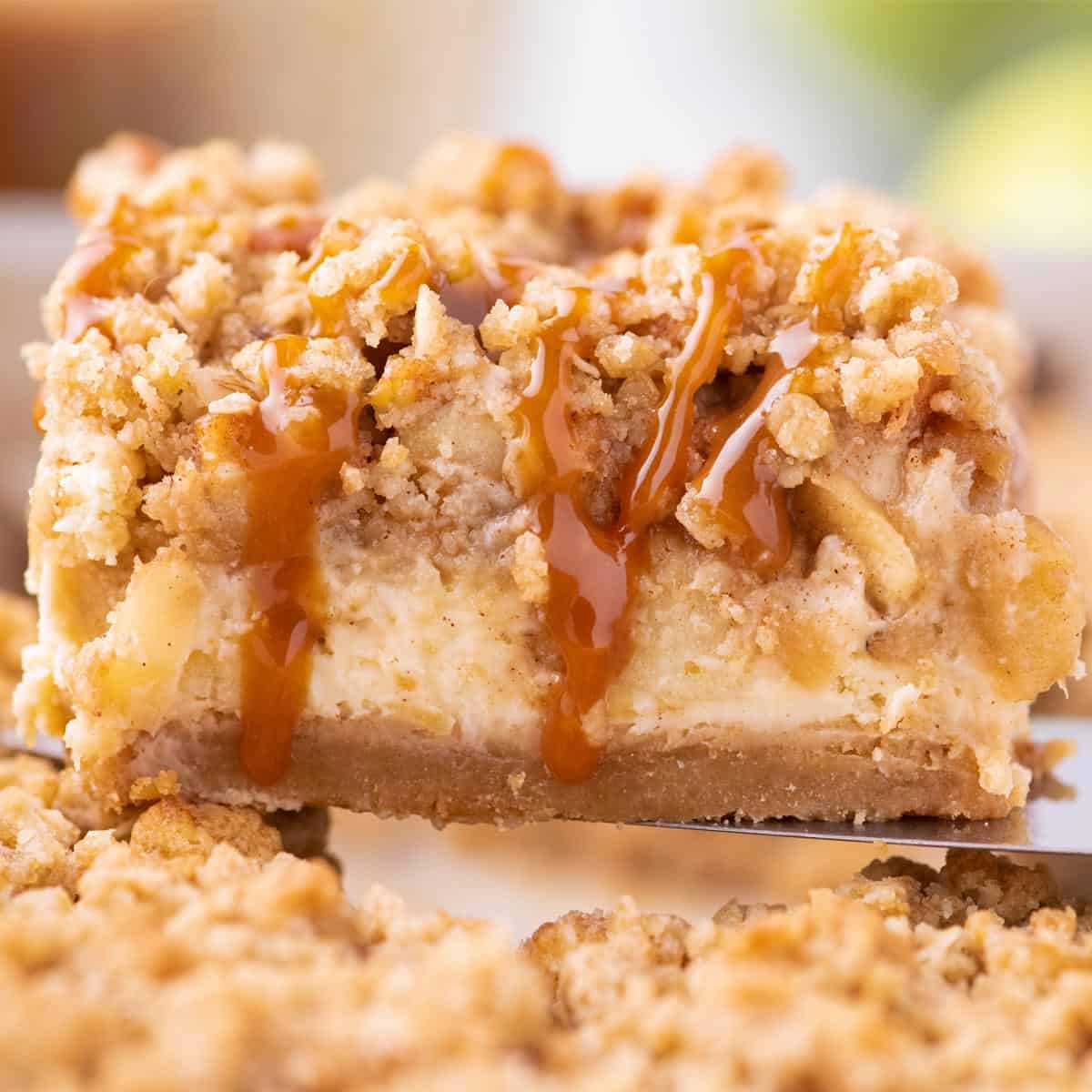 Caramel Apple Cheesecake Bars Recipe