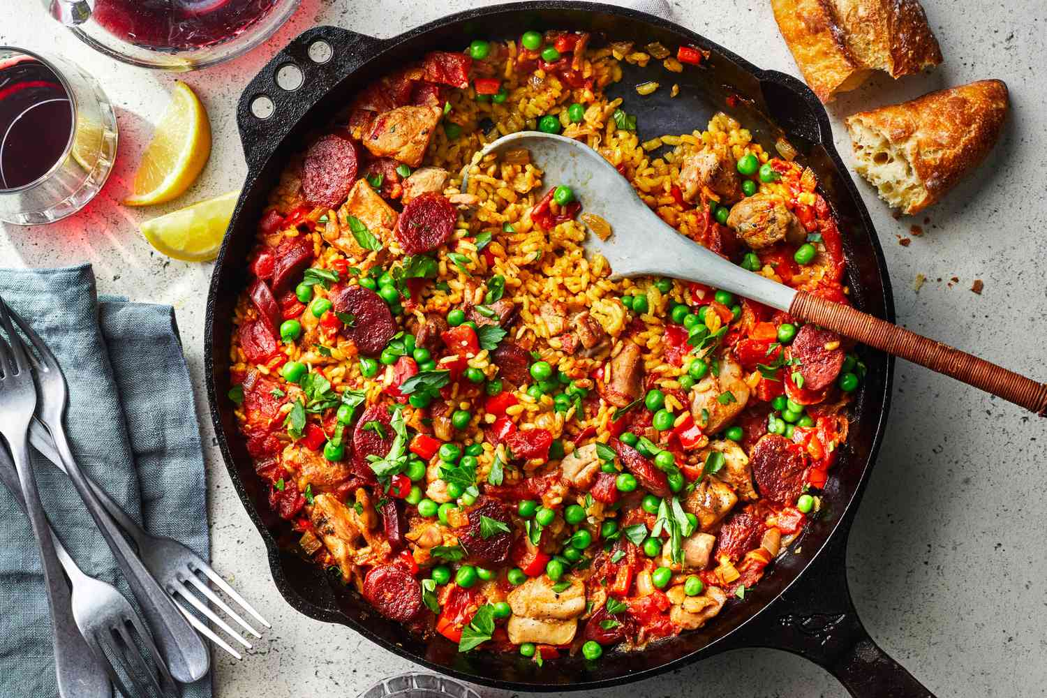 Chicken and Chorizo Paella Recipe