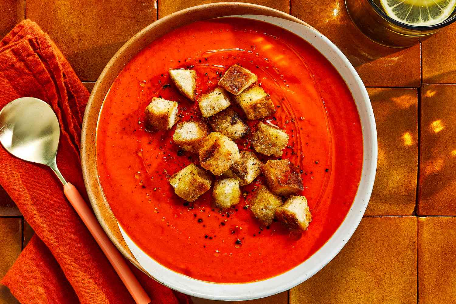 Tomato Soup and Croutons Recipe