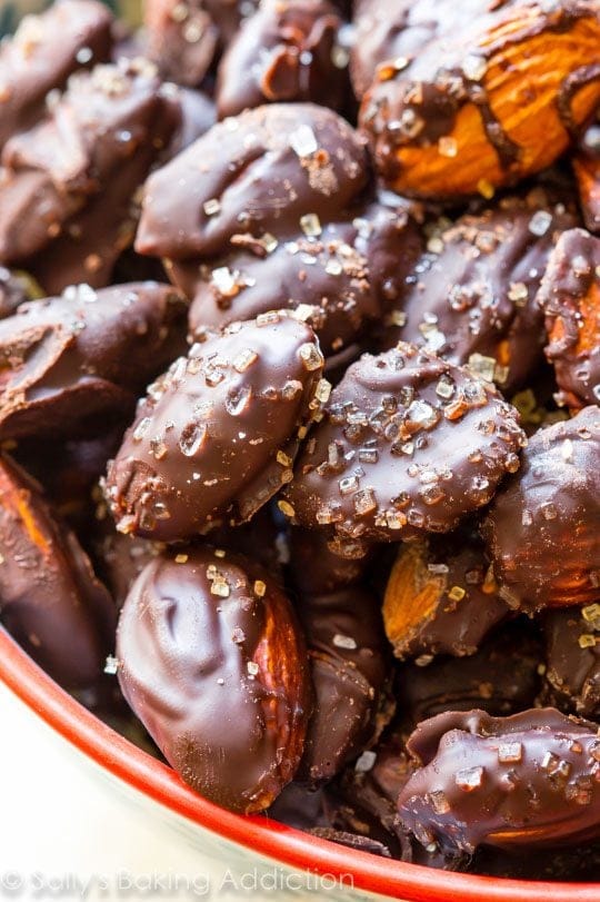 Dark Chocolate-Covered Almonds Recipe