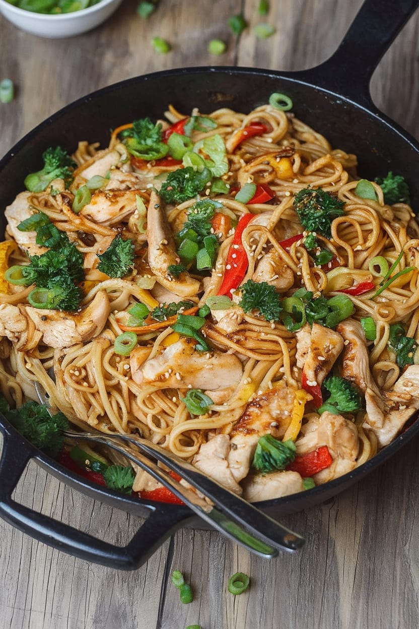 15-Minute Chicken Stir Fry Noodles