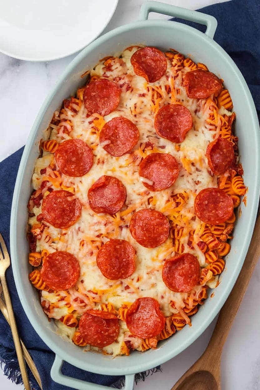 Pepperoni Pizza Casserole