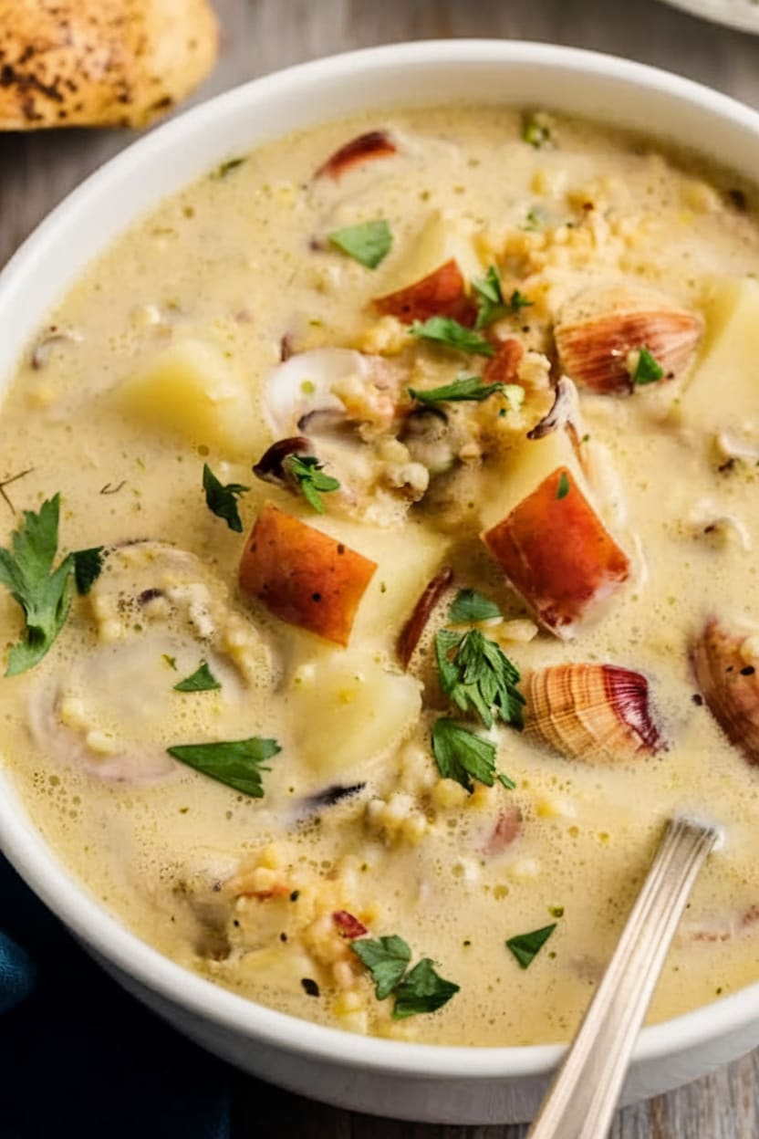 Thick and Creamy New England Clam Chowder