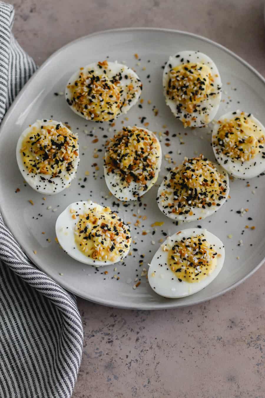 Hard-Boiled Eggs with Everything Bagel Seasoning Recipe