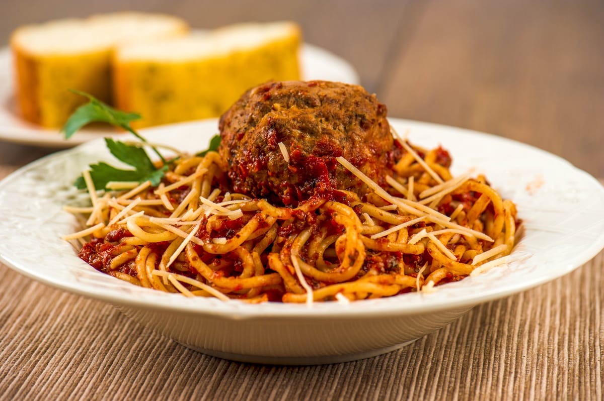 Whole Wheat Pasta with Turkey Meatballs