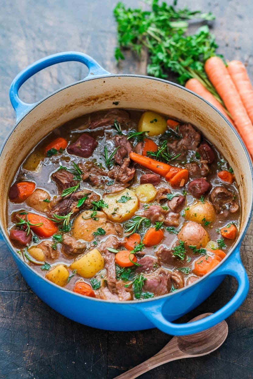Rosemary Garlic Lamb Stew