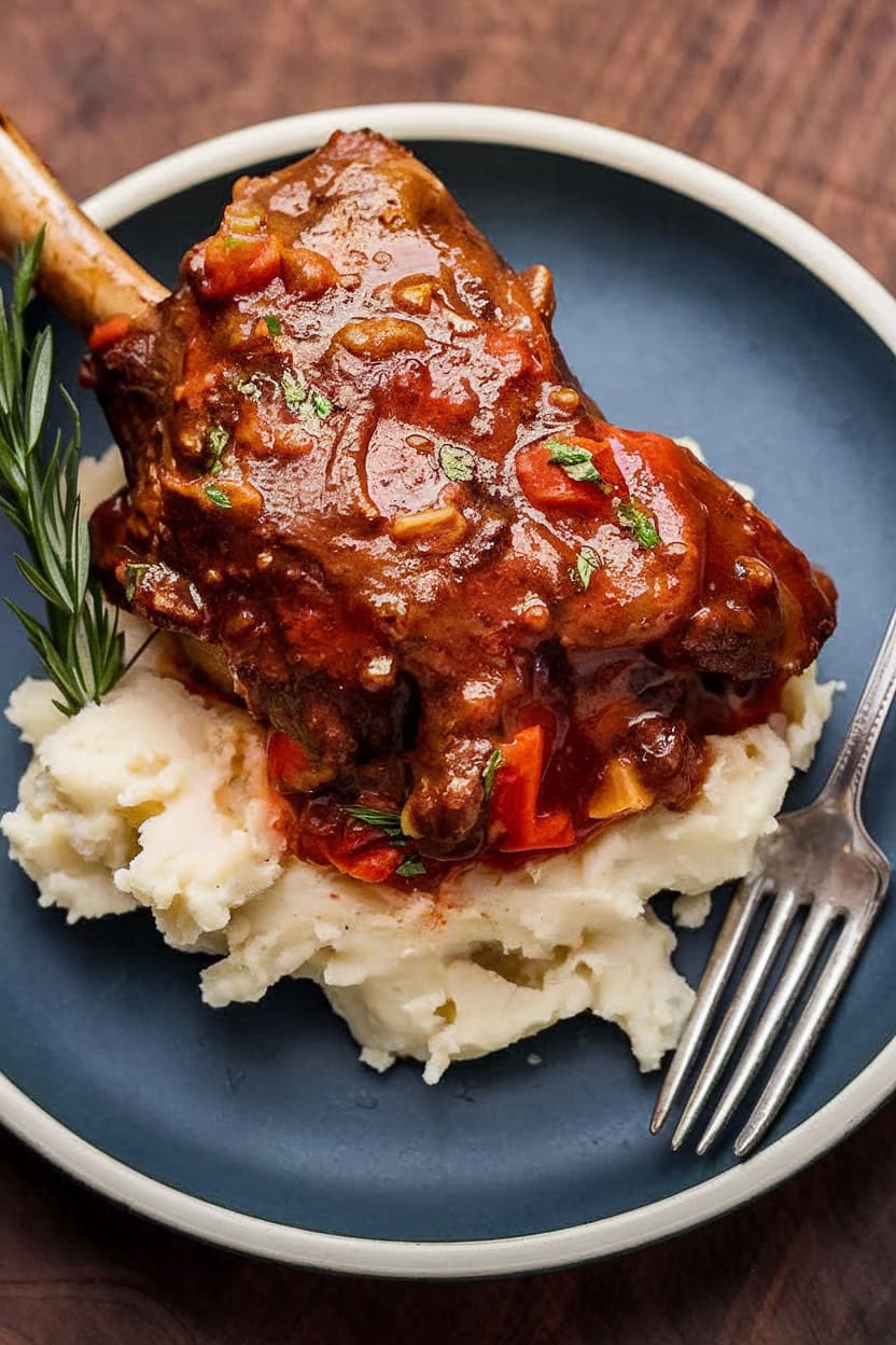Easy Braised Lamb Shanks Recipe