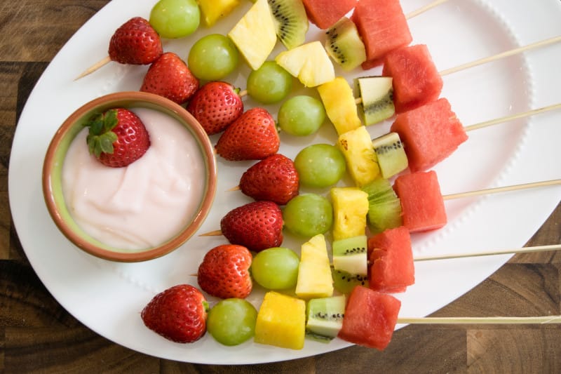 Fruit Kabobs with Yogurt Dip Recipe