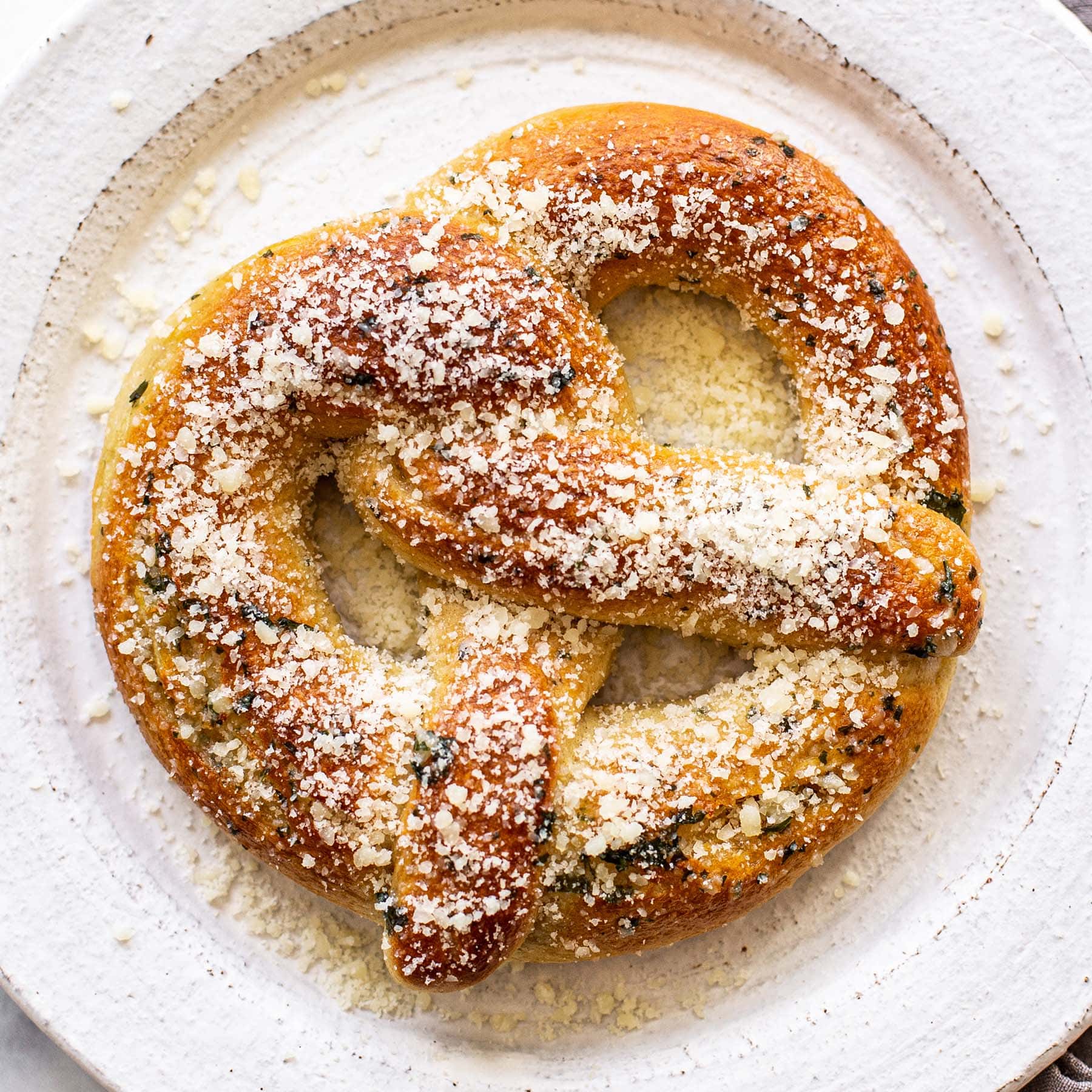 Cheesy Garlic Parmesan Pretzels Recipe
