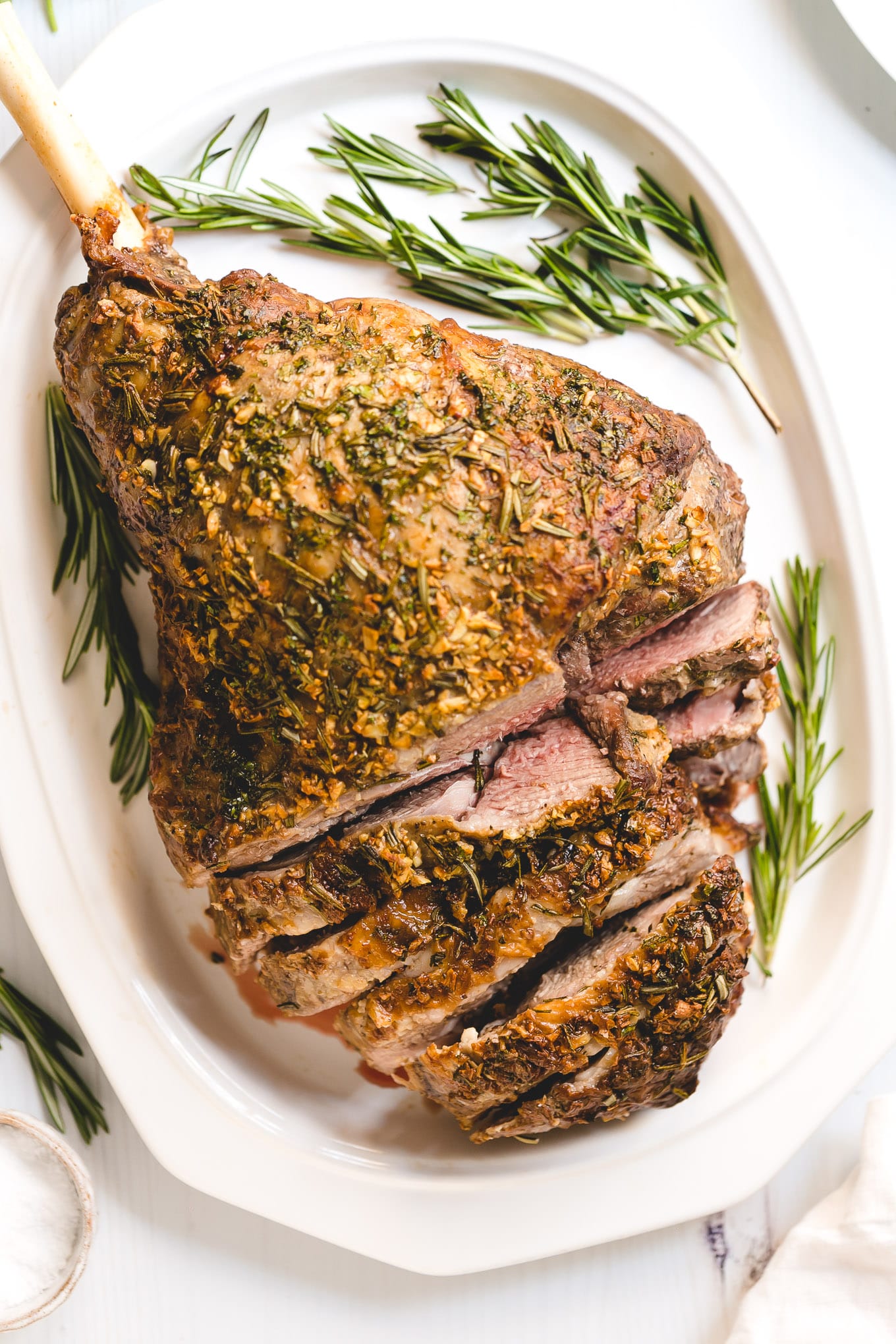 Garlic and Herb Roast Leg of Lamb