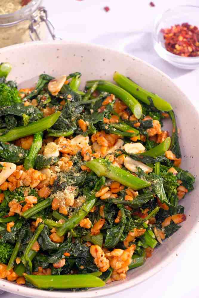 Tempeh and Broccoli Rabe Stir-Fry