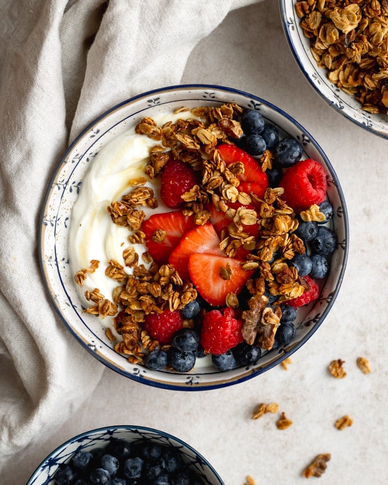 Greek Yogurt Power Bowl with Berries and Granola