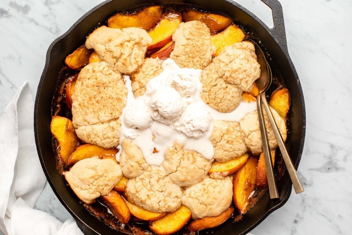 Grilled Peach Cobbler Recipe