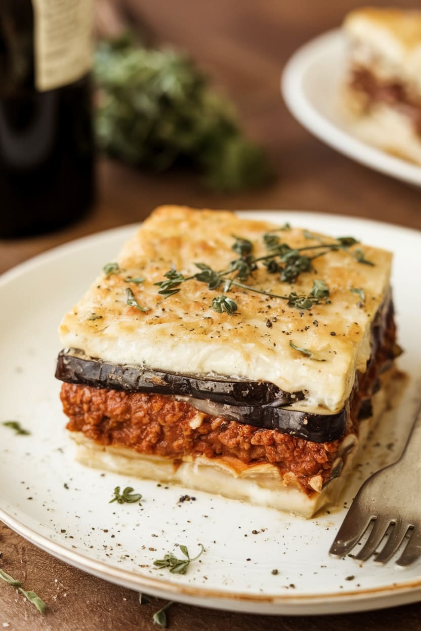 Moussaka (Greek Eggplant Lasagna)