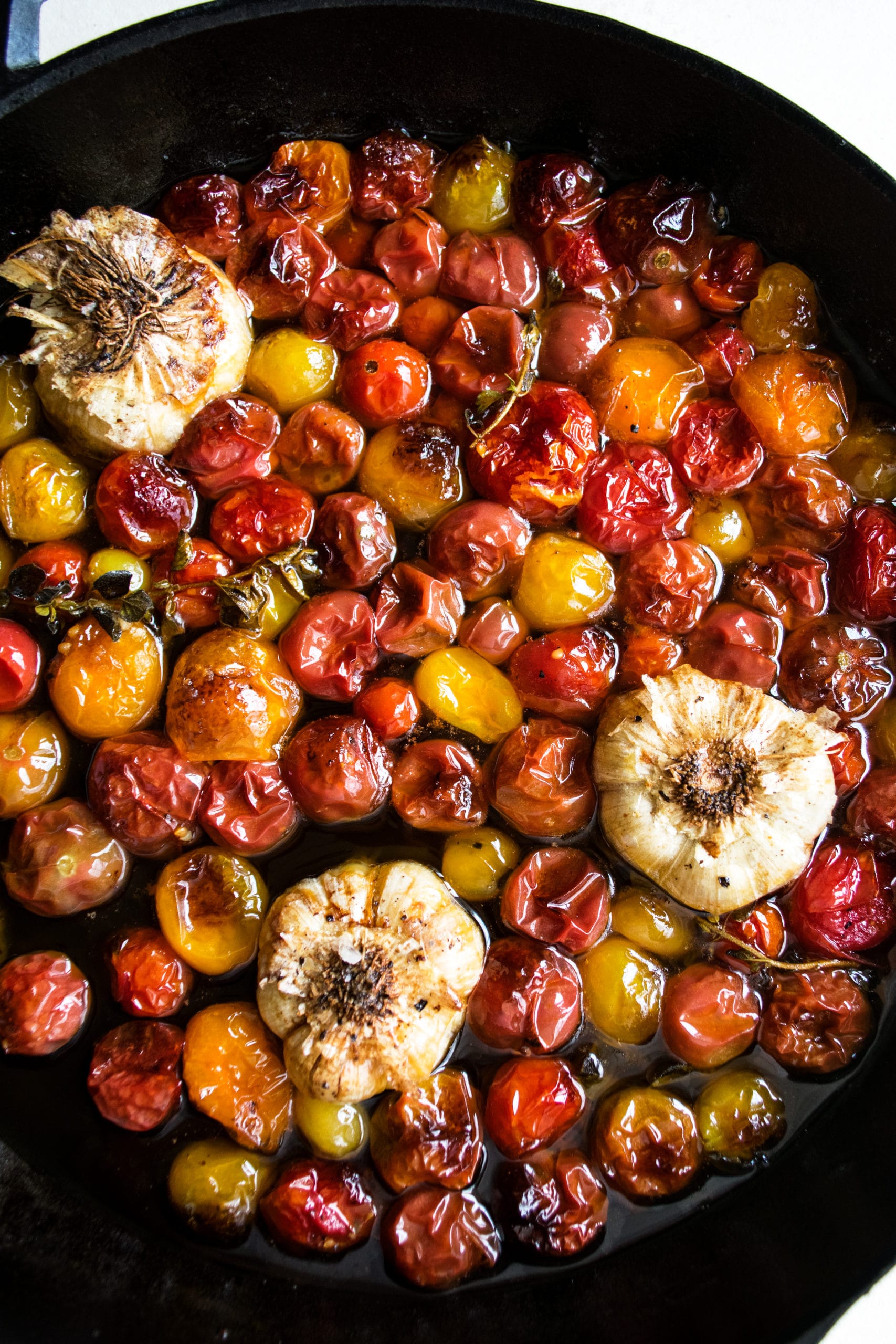 Roasted Cherry Tomatoes with Garlic Recipe