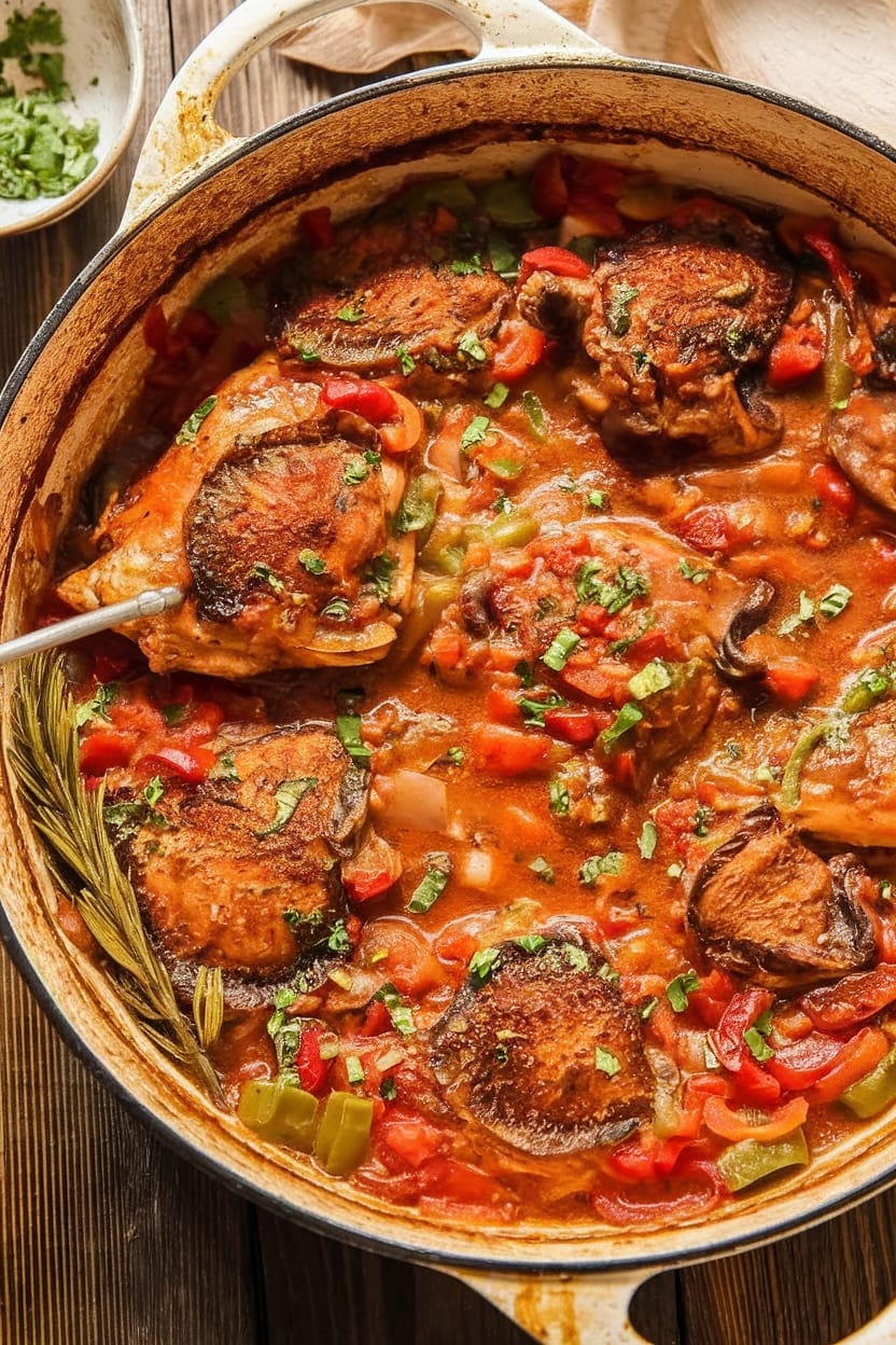 Mom's Easy Chicken Cacciatore (Hunters Style)