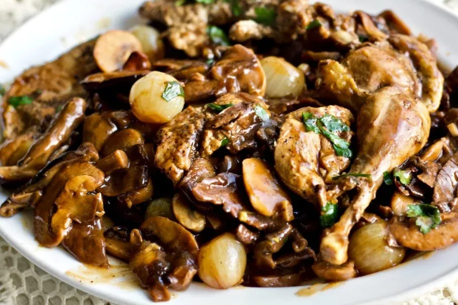 Roast Pheasant with Wild Mushroom Sauce