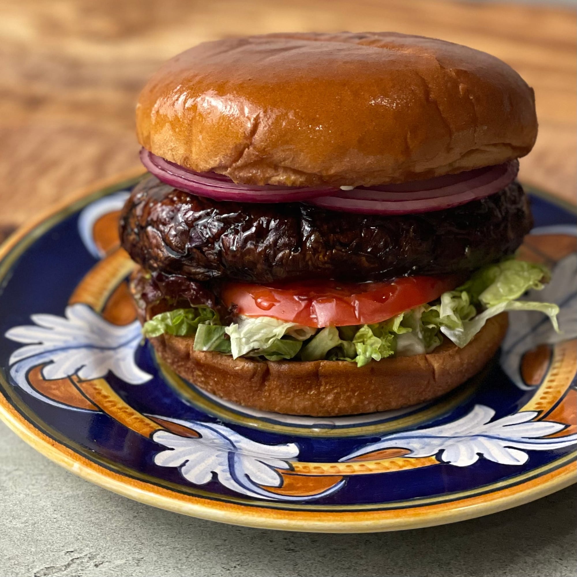Grilled Portobello Mushroom Burger