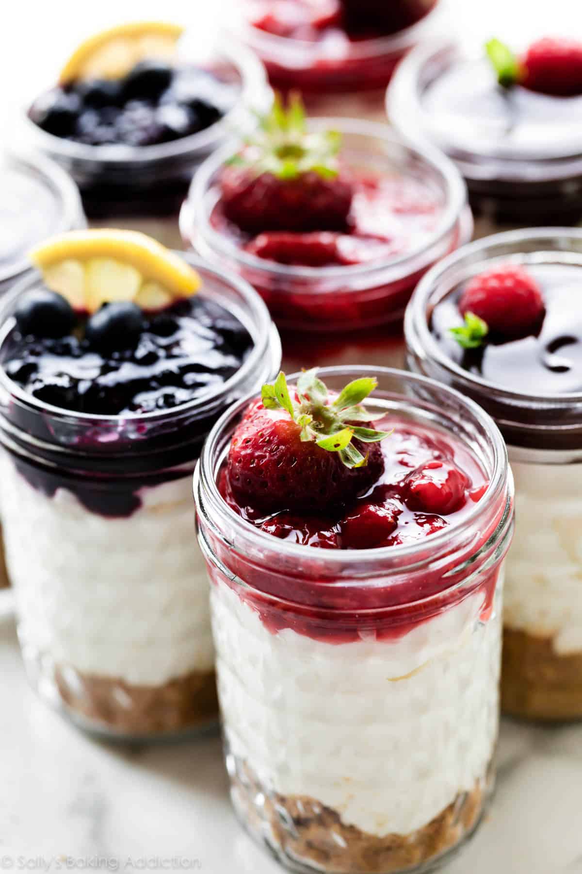 No Bake Cheesecake in a Jar