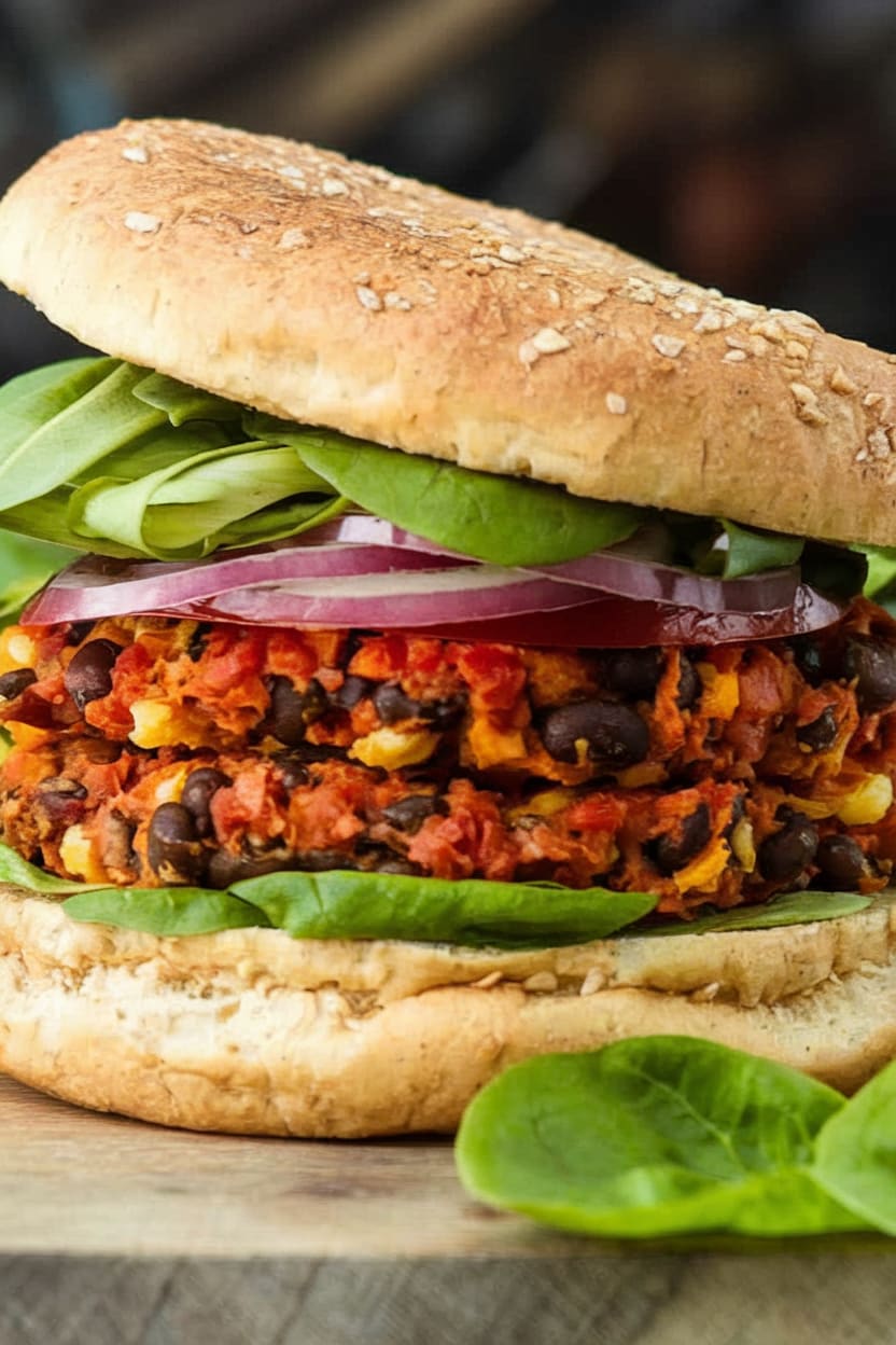 Sweet Potato-Black Bean Burgers