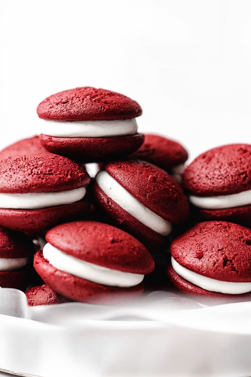 Red Velvet Whoopie Pies