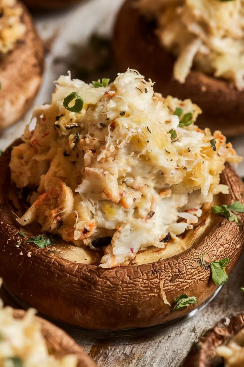 Crab Stuffed Mushrooms