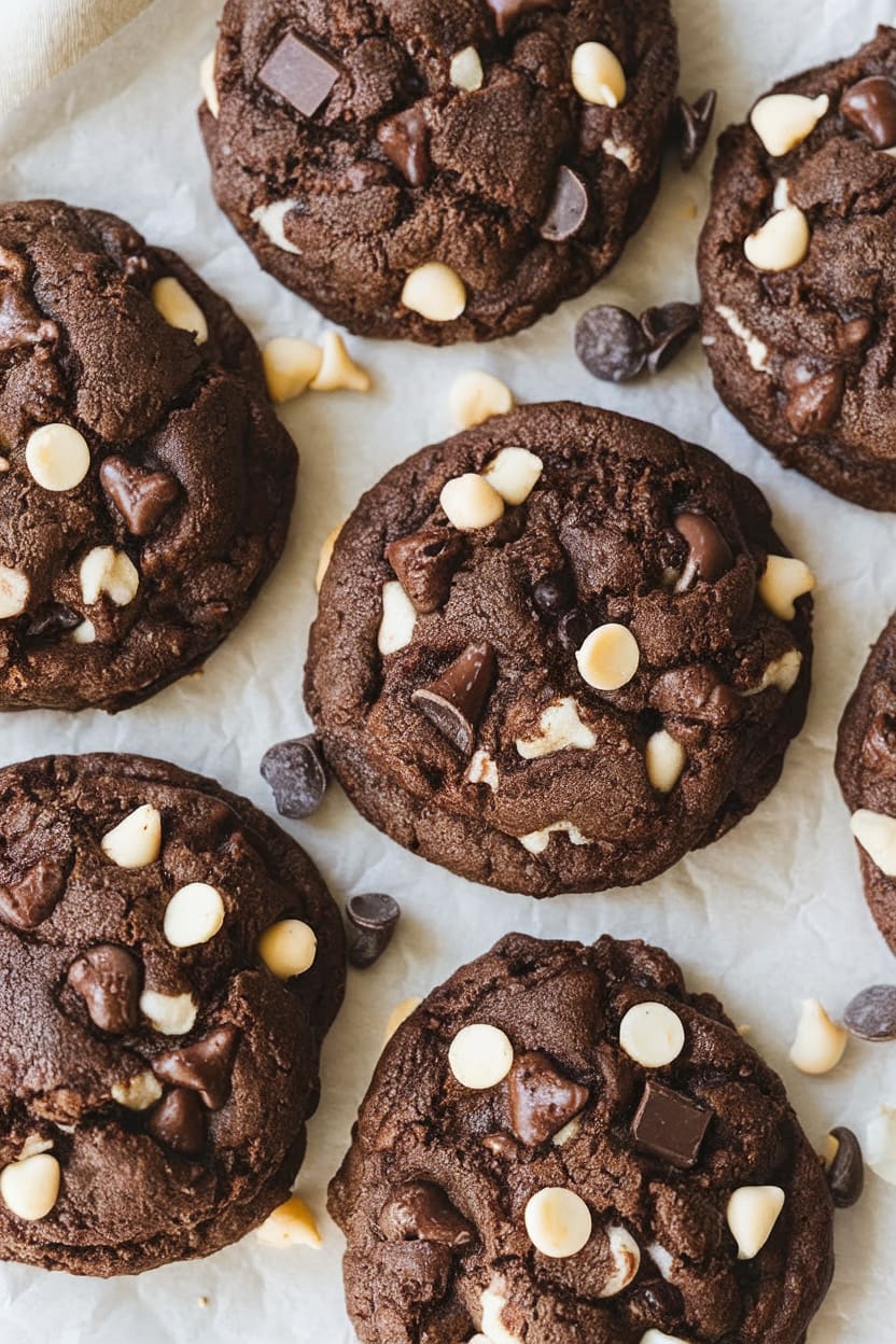 Crumbl Triple Chocolate Chip Cookies
