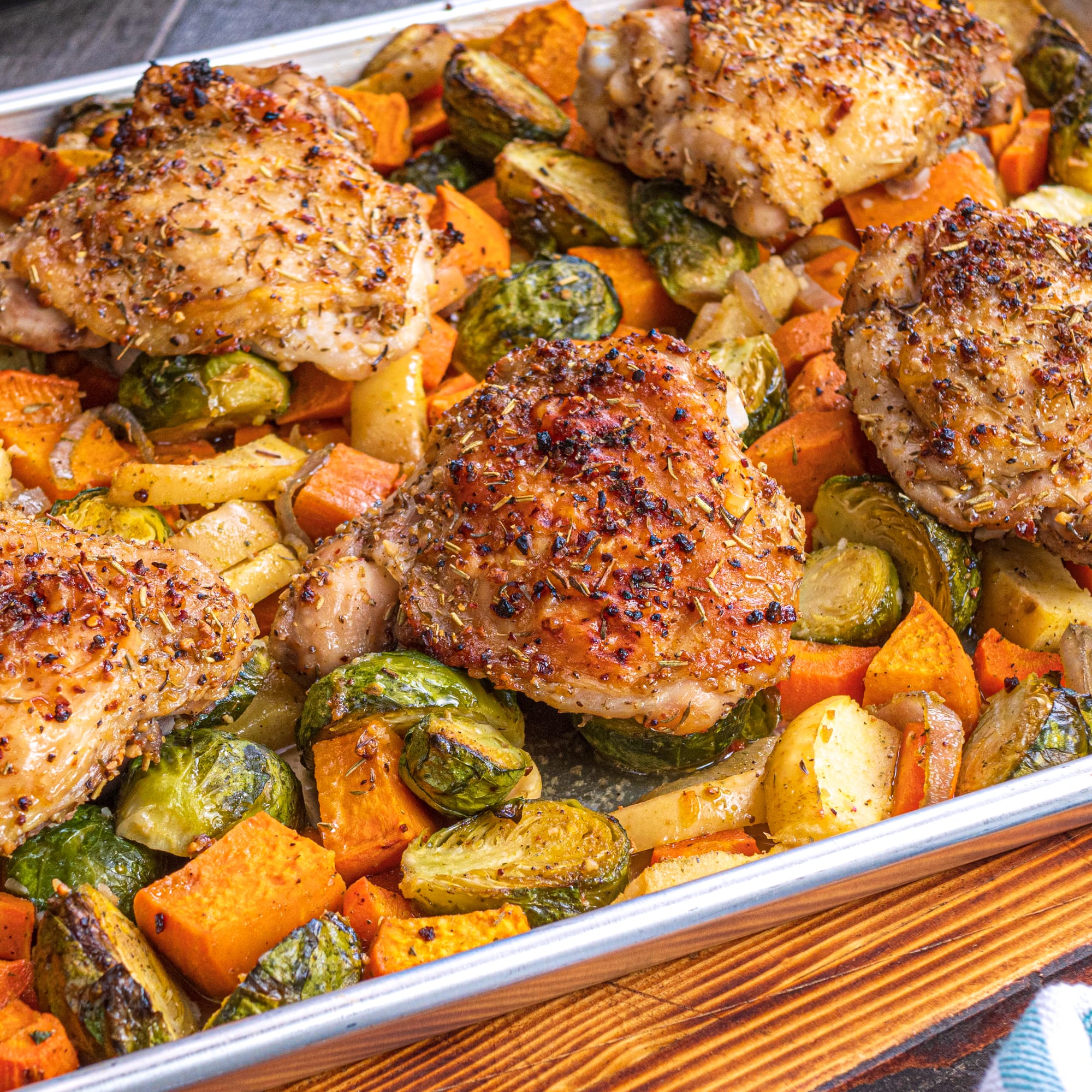 One-Pan Roasted Chicken and Veggies Recipe