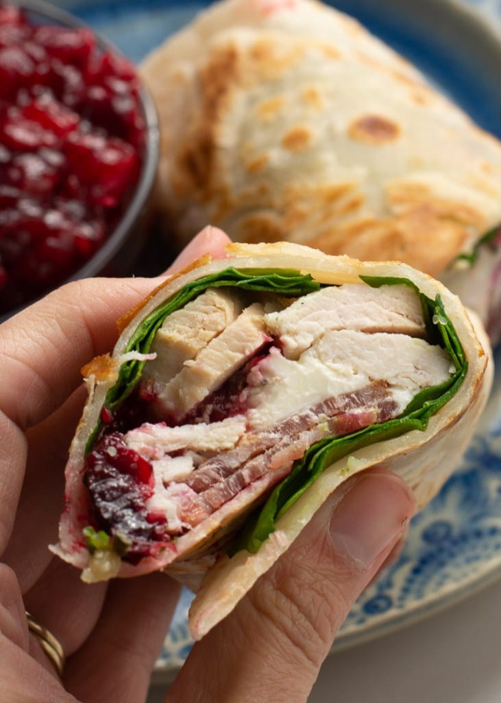 Make-Ahead Turkey and Cranberry Wraps Recipe