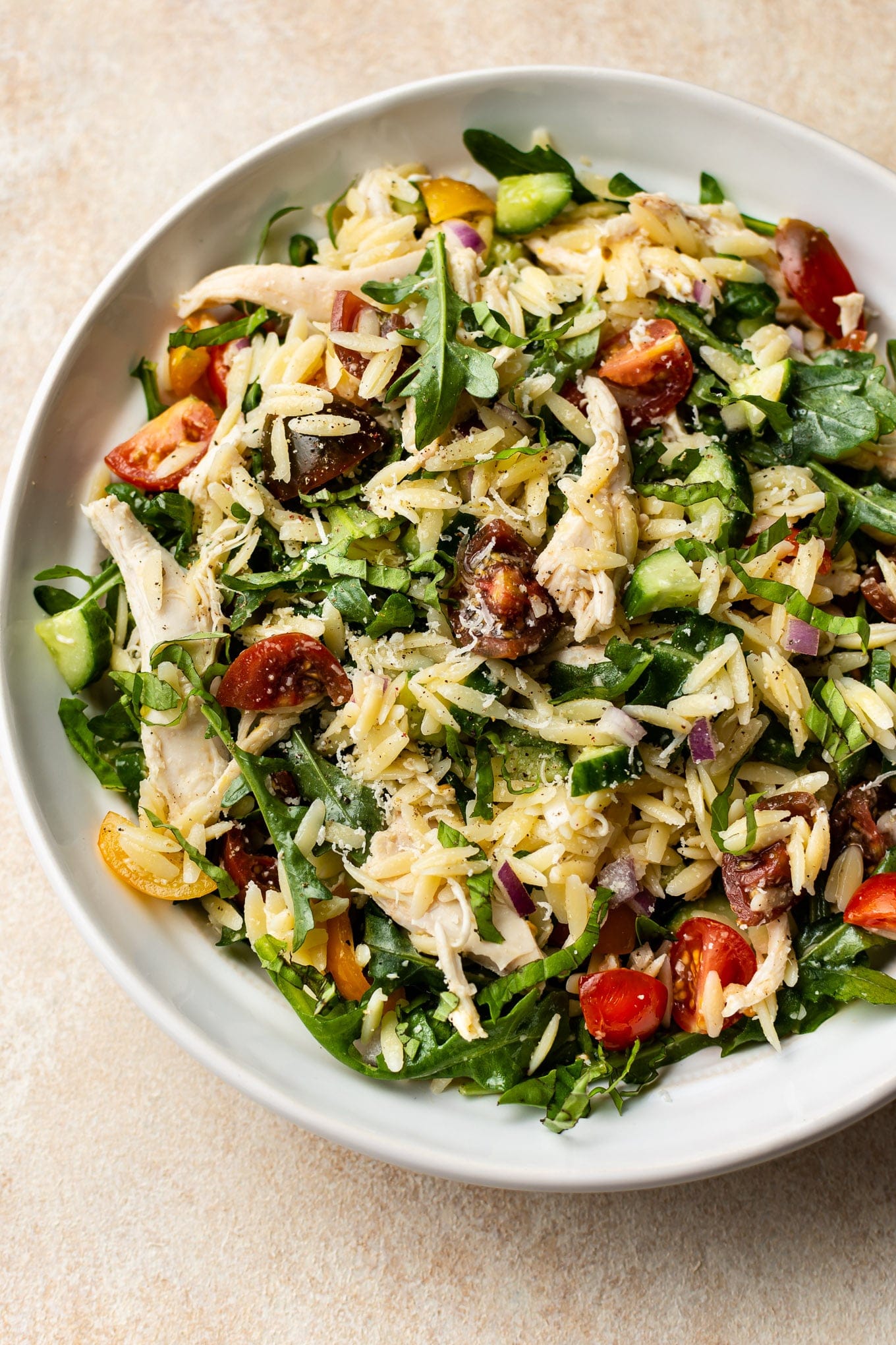 Lemon Chicken Orzo Salad Recipe