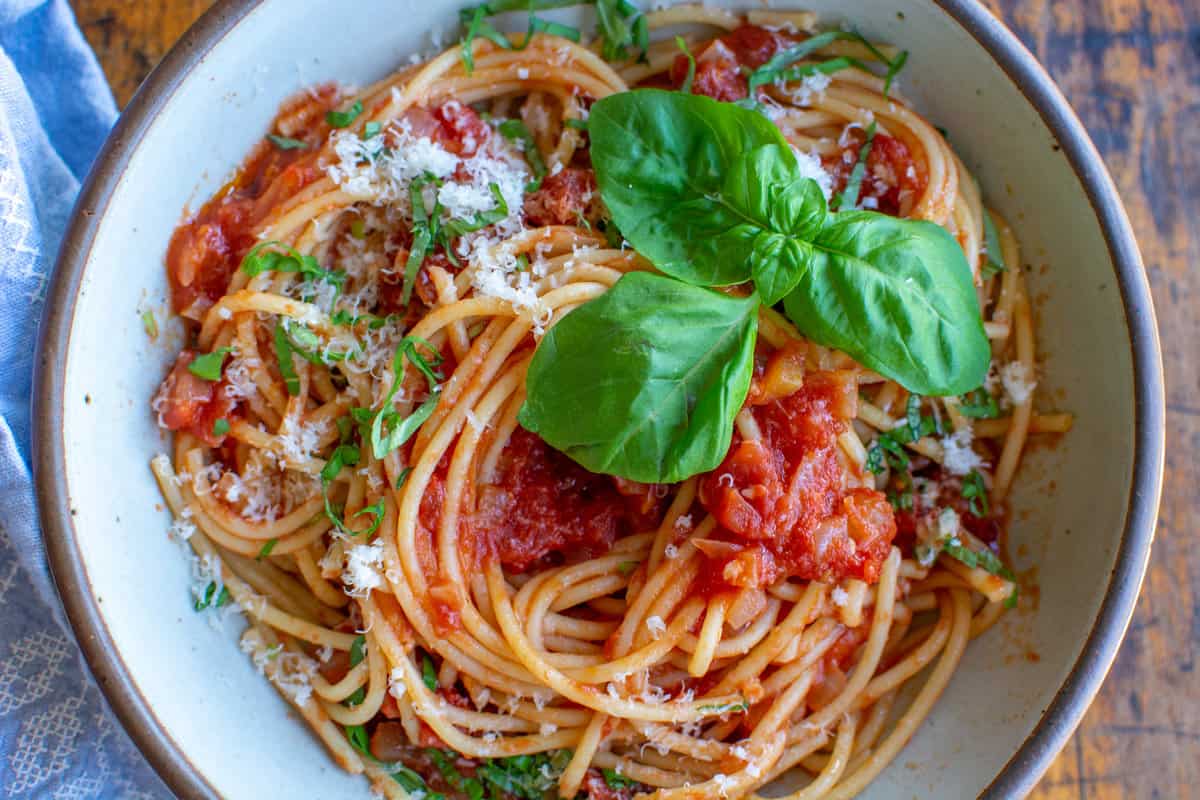 Spaghetti with Marinara Sauce