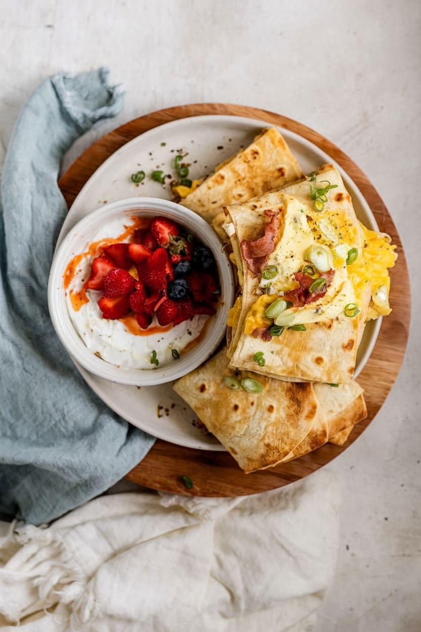 Sheet Pan Breakfast Quesadillas