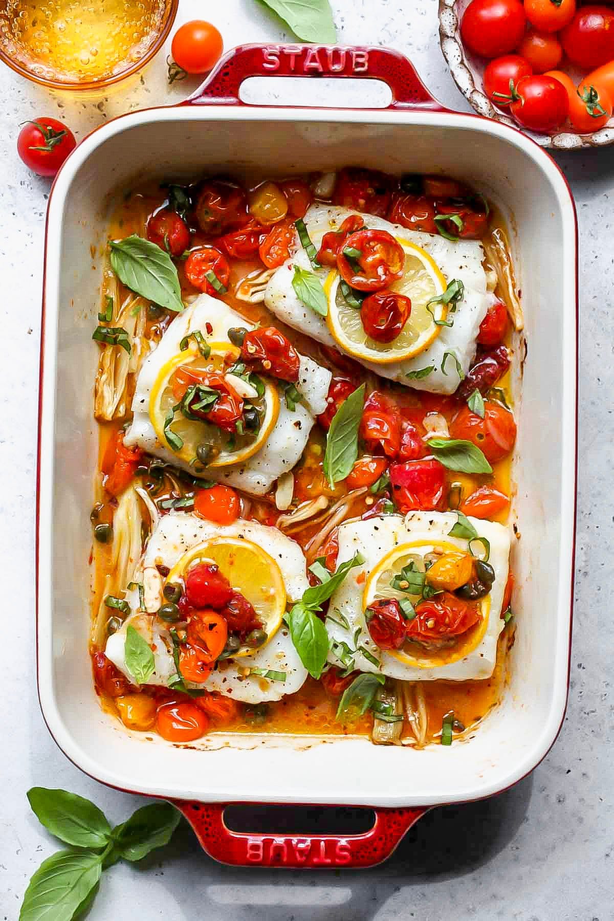 Mediterranean Cod and Vegetables Recipe