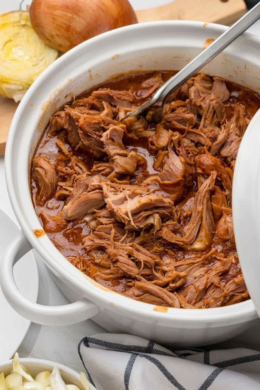 Slow Cooker Texas Pulled Pork