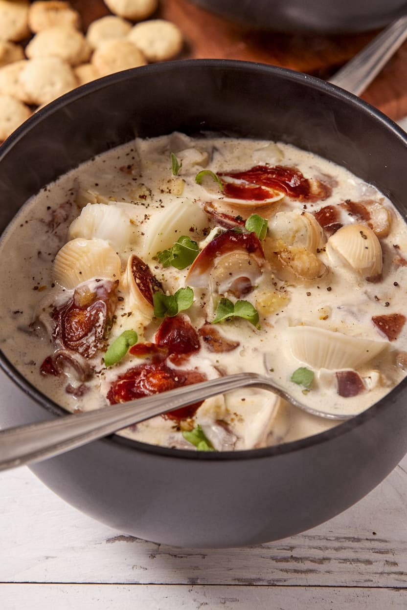 Thick and Creamy New England Clam Chowder